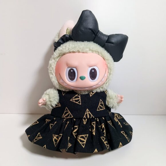 Custom Harry Potter Sign of the Deathly Hallows Dress and Bow - Picture 3 of 5